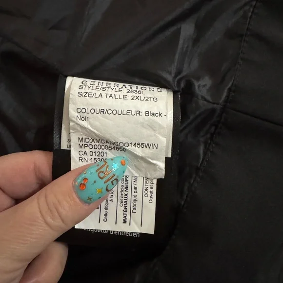 Canada Goose Black Puffer Vest for Women with box 2XL EUC - Picture 7 of 9